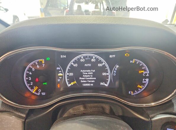 1C4RJFBG6JC256239 2018 JEEP GRAND Silver ხელსაწყოთა პანელის ხედი