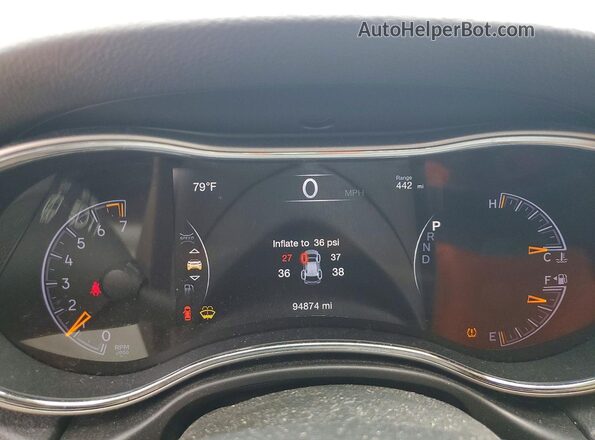 1C4RJFBG6JC257763 2018 JEEP GRAND White Instrument cluster view