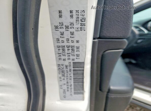 1C4RJFBG6KC569857 2019 JEEP GRAND White VIN კოდის სტიკერის ხედი