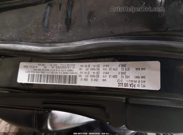 1C4RJFBG6KC678576 2019 JEEP GRAND CHEROKEE Black Շարժիչի բաժամունքի տեսք