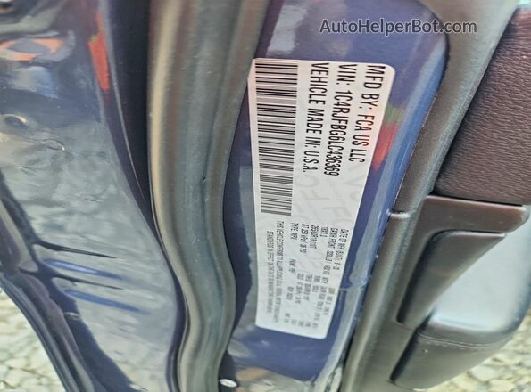 1C4RJFBG6LC436369 2020 JEEP GRAND Синий Вид подкапотного пространства