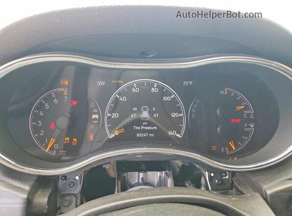 1C4RJFBG7KC796829 2019 JEEP GRAND Blue Vista del cuadro de instrumentos