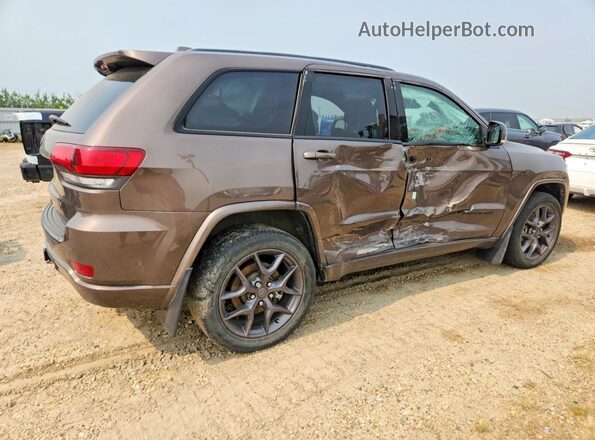 1C4RJFBG7MC647534 2021 JEEP GRAND Коричневый Задняя правая четверть