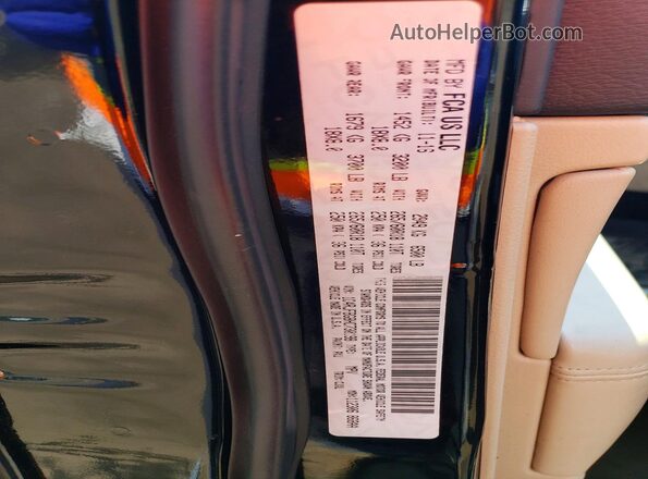 1C4RJFBG8HC730198 2017 JEEP GRAND Black Вид наклейки з VIN-кодом