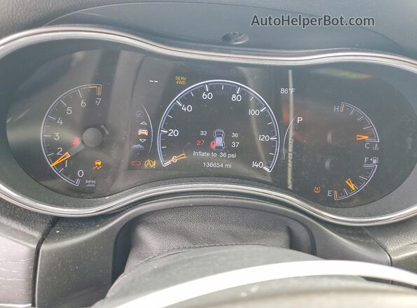 1C4RJFBG8JC199333 2018 JEEP GRAND White Вид щитка приладів