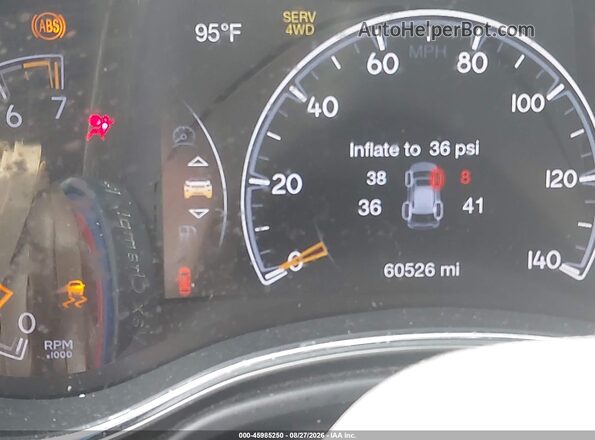 1C4RJFBG8JC267954 2018 JEEP GRAND CHEROKEE Red Հետևի նստատեղերի տեսք