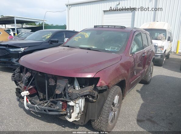 1C4RJFBG8JC267954 2018 JEEP GRAND CHEROKEE Red Առջևի ձախ երեք քառորդ տեսարան