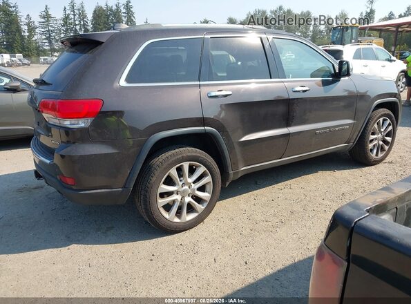 1C4RJFBG9HC645855 2017 JEEP GRAND CHEROKEE Коричневый Задняя правая четверть