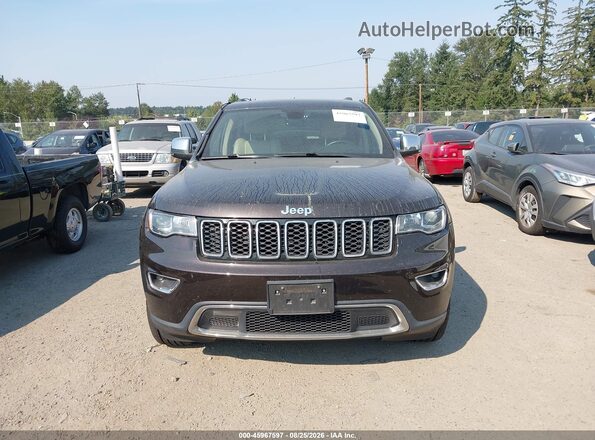 1C4RJFBG9HC645855 2017 JEEP GRAND CHEROKEE Коричневый Вид щитка приборов