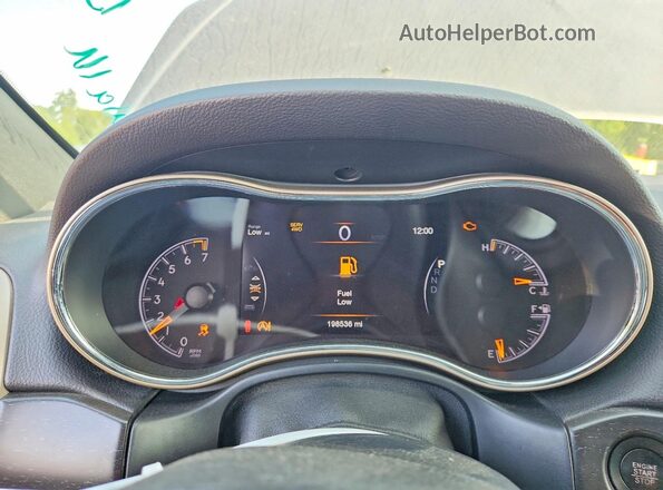 1C4RJFBG9HC742652 2017 JEEP GRAND Gray Вид щитка приладів
