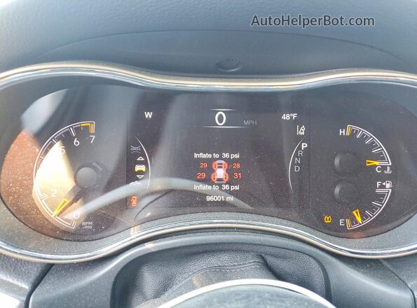 1C4RJFBG9HC743543 2017 JEEP GRAND Brown Vista del cuadro de instrumentos