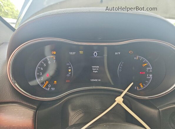 1C4RJFBG9JC469654 2018 JEEP GRAND Gray ხელსაწყოთა პანელის ხედი