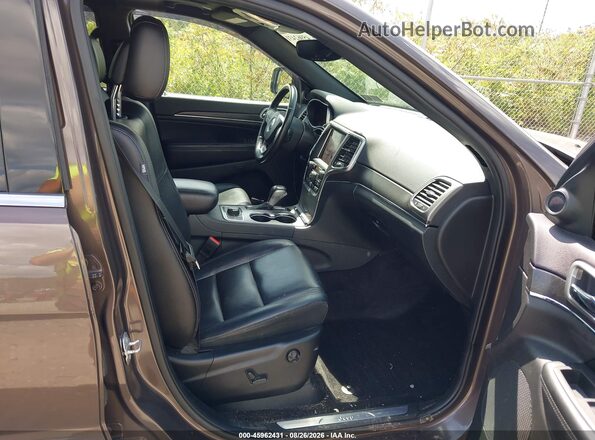 1C4RJFBG9JC489709 2018 JEEP GRAND CHEROKEE Brown Widok wnętrza z przodu