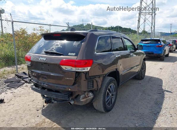 1C4RJFBG9JC489709 2018 JEEP GRAND CHEROKEE Brown Tył prawy