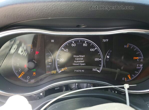 1C4RJFBG9LC378614 2020 JEEP GRAND Синий Вид щитка приборов