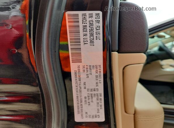 1C4RJFBG9MC754617 2021 JEEP GRAND Black VIN կոդի պիտակի տեսք