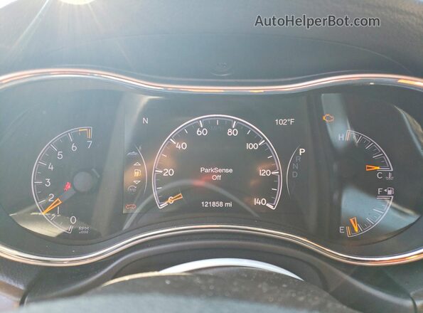 1C4RJFBGXHC601654 2017 JEEP GRAND Темно-бордовый Вид щитка приборов