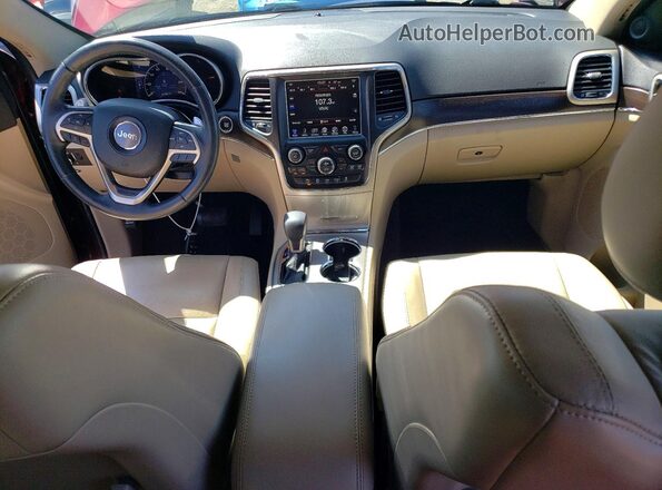 1C4RJFBGXHC601654 2017 JEEP GRAND Темно-бордовый Вид панели приборов