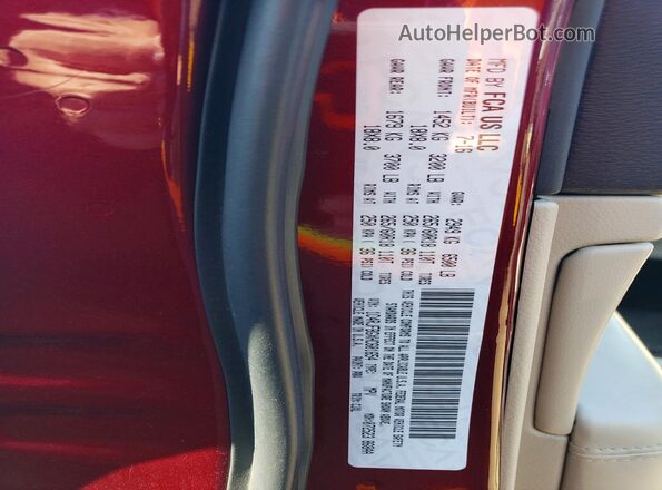 1C4RJFBGXHC601654 2017 JEEP GRAND Темно-бордовый Вид подкапотного пространства