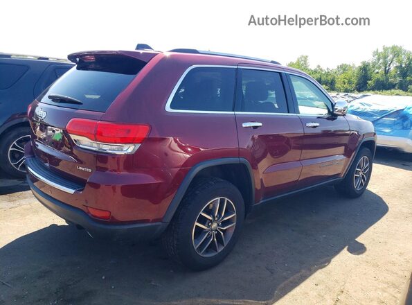 1C4RJFBGXHC601654 2017 JEEP GRAND Темно-бордовый Задняя правая четверть