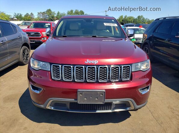 1C4RJFBGXHC601654 2017 JEEP GRAND Темно-бордовый Вид спереди