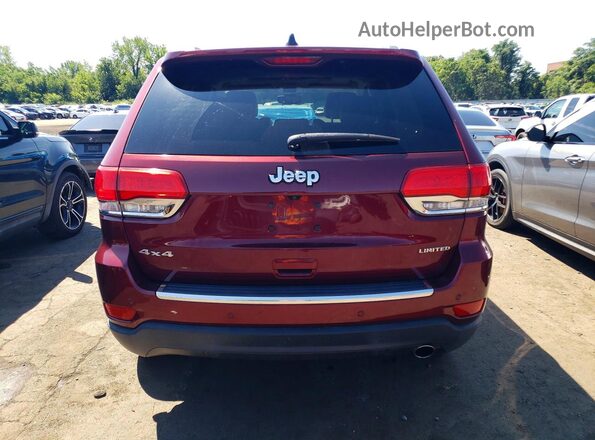 1C4RJFBGXHC601654 2017 JEEP GRAND Темно-бордовый Вид сзади