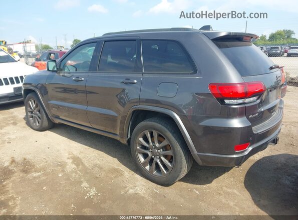 1C4RJFBGXHC718523 2017 JEEP GRAND CHEROKEE Gray Trasero izquierdo