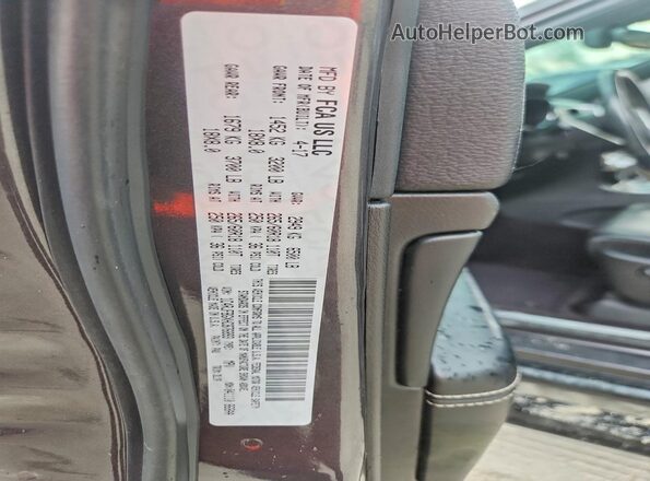 1C4RJFBGXHC876893 2017 JEEP GRAND Gray VIN კოდის სტიკერის ხედი