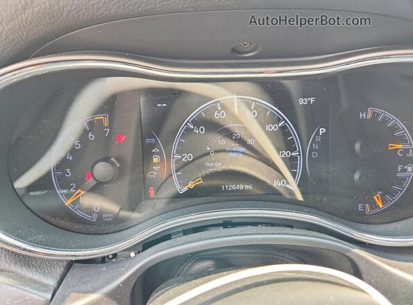 1C4RJFBGXJC165930 2018 JEEP GRAND White Вид щитка приладів