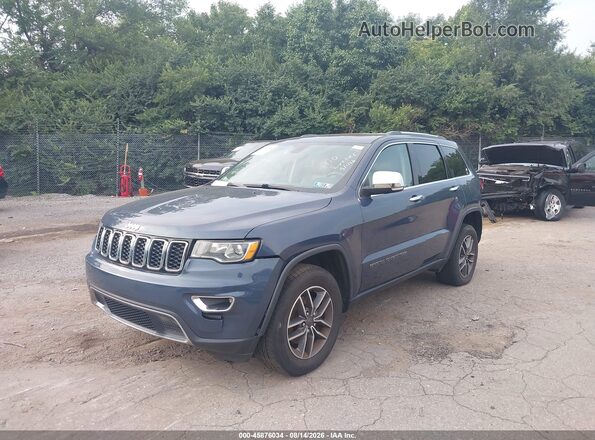1C4RJFBGXKC727181 2019 JEEP GRAND CHEROKEE Синий Передняя левая четверть
