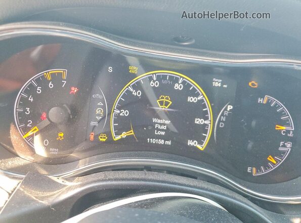 1C4RJFBT4JC245642 2018 JEEP GRAND Silver Вид щитка приладів