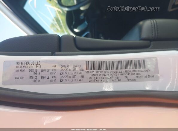 1C4RJFBT4JC466013 2018 JEEP GRAND CHEROKEE Белый Вид подкапотного пространства