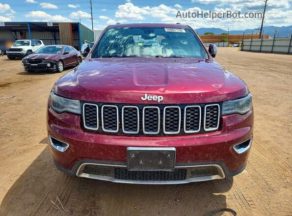 1C4RJFBT7HC914495 2017 JEEP GRAND Red Vista frontal