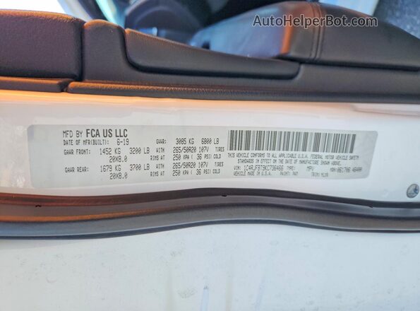 1C4RJFBT9KC736466 2019 JEEP GRAND White Вид підкапотного простору