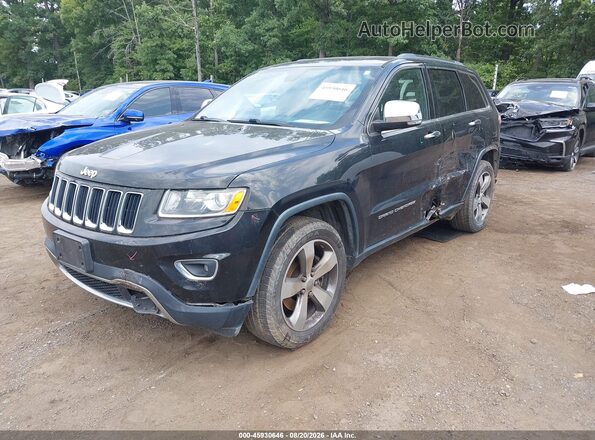 1C4RJFBTXGC429475 2016 JEEP GRAND CHEROKEE Black წინა მარცხენა ხედი სამი მეოთხედიდან