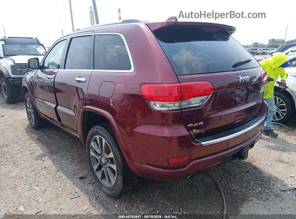 1C4RJFCG0JC108134 2018 JEEP GRAND CHEROKEE Maroon Trasero izquierdo
