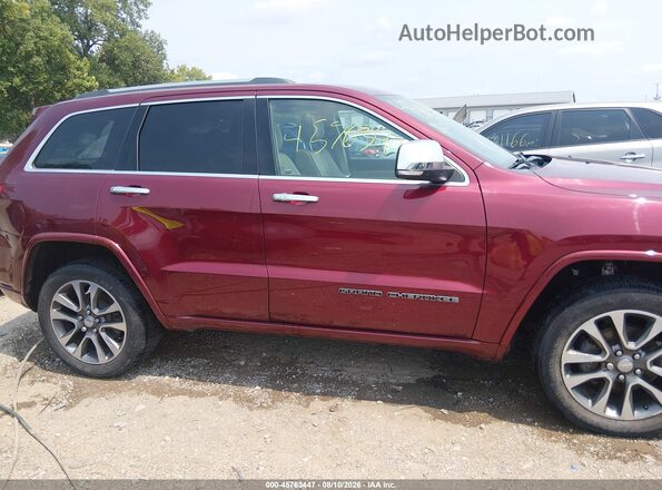 1C4RJFCG0JC108134 2018 JEEP GRAND CHEROKEE Maroon Vista interior trasera