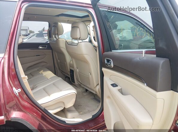 1C4RJFCG0JC108134 2018 JEEP GRAND CHEROKEE Maroon Vista de la etiqueta del VIN