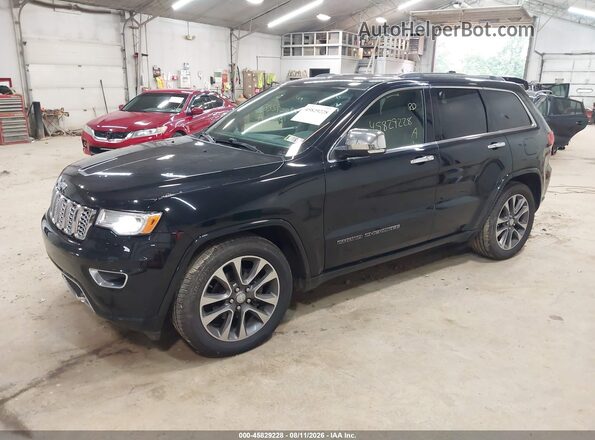 1C4RJFCG0JC318782 2018 JEEP GRAND CHEROKEE Black Առջևի ձախ երեք քառորդ տեսարան
