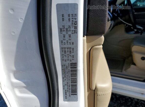 1C4RJFCG0JC451493 2018 JEEP GRAND White VIN კოდის სტიკერის ხედი