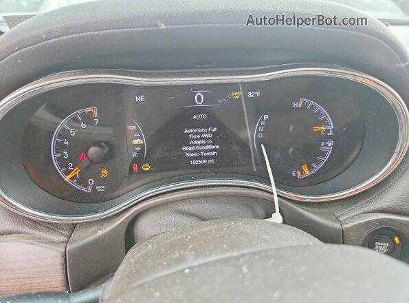 1C4RJFCG1HC646268 2017 JEEP GRAND Gray Widok zestawu wskaźników