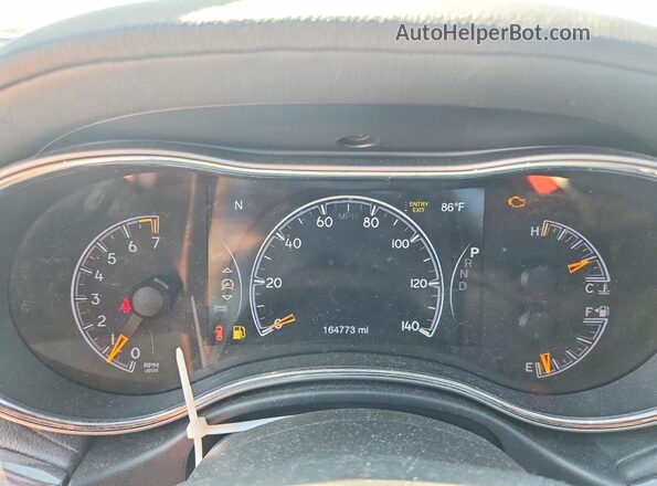 1C4RJFCG2JC322316 2018 JEEP GRAND Black ხელსაწყოთა პანელის ხედი