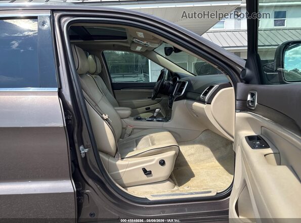 1C4RJFCG4HC778490 2017 JEEP GRAND CHEROKEE Brown წინა სალონის ხედი