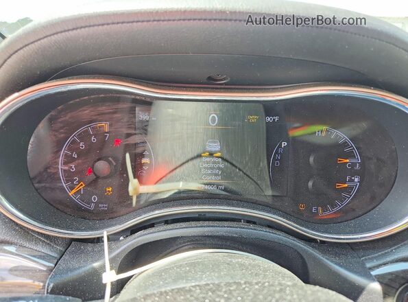 1C4RJFCG4HC822925 2017 JEEP GRAND Black Instrument cluster view