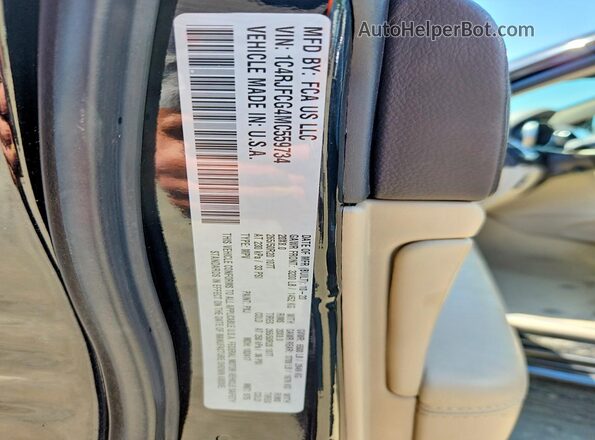 1C4RJFCG4MC559734 2021 JEEP GRAND Black VIN კოდის სტიკერის ხედი