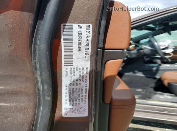 1C4RJFCG5MC507867 2021 JEEP GRAND Brown VIN კოდის სტიკერის ხედი