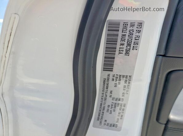 1C4RJFCG5MC736467 2021 JEEP GRAND White Widok naklejki z numerem VIN