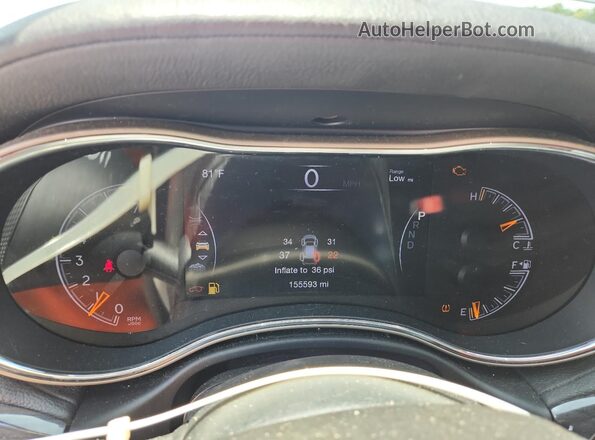 1C4RJFCG6GC305804 2016 JEEP GRAND Silver Instrument cluster view