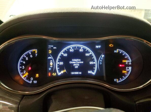 1C4RJFCG7GC461009 2016 JEEP GRAND Silver Instrument cluster view