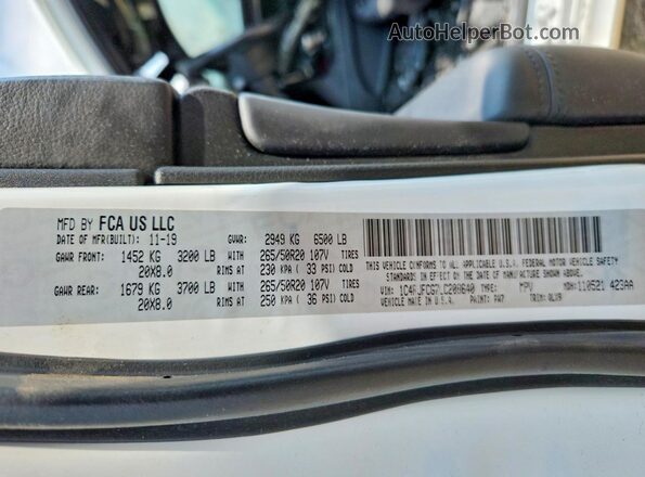 1C4RJFCG7LC208640 2020 JEEP GRAND White Շարժիչի բաժամունքի տեսք